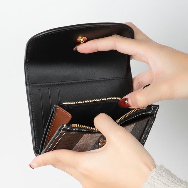 BURBERRY（バーバリー） 三つ折り財布 レディース ブランド チェック 