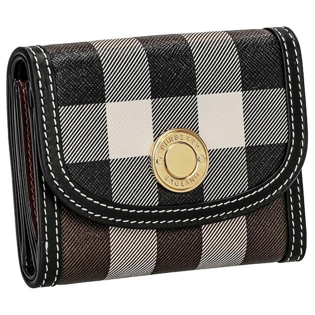 BURBERRY バーバリー 三つ折り財布 レディース ブランド チェック 