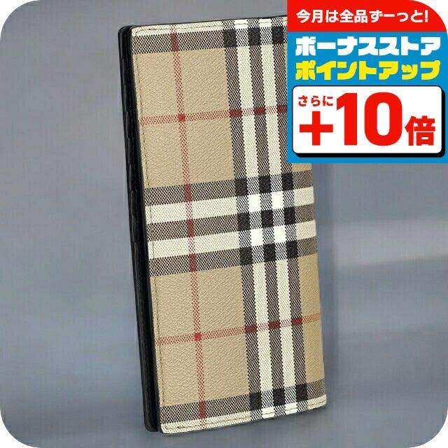 バ−バリ− 長財布 メンズ レディース ブランド BURBERRY チェック 8084168 ベージュ BURBERRY（バーバリー） 長財布 メンズ レディース ブランド チェック