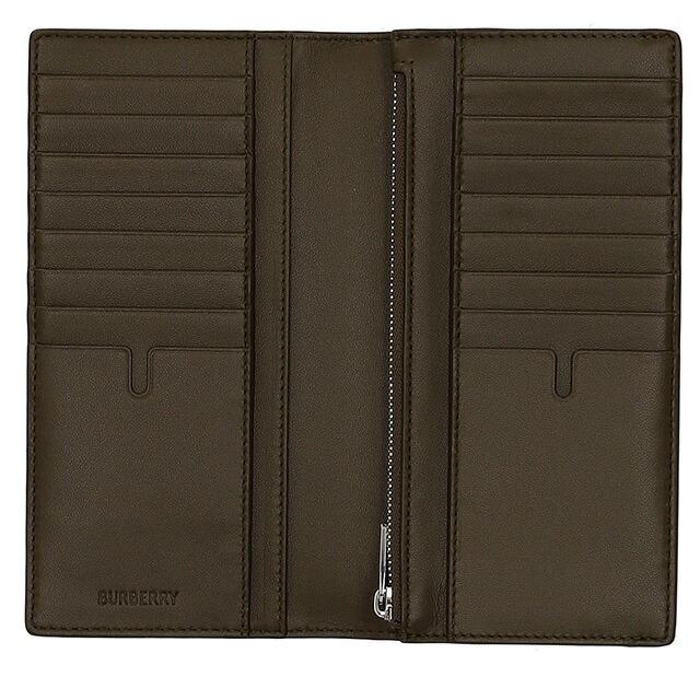 バーバリー 長財布 メンズ ブランド BURBERRY チェック 8091921 ベージュの画像