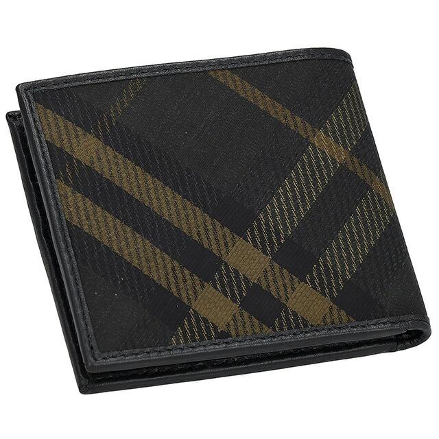 未使用品　BURBERRY LONDON 折り財布　ノバチェック　ブラック ほぼ未使用品 BURBERRY LONDON 二つ折り財布 ノバチェック 新型 ほぼ未
