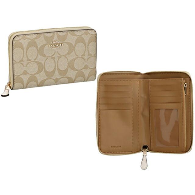 COACH（コーチ） 二つ折り財布 レディース ブランド シグネチャー