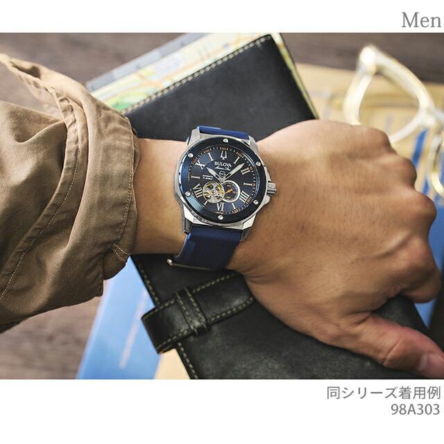 Marine Star ブローバ マリンスター 自動巻き 腕時計 ブランド メンズ