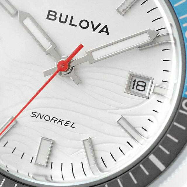 ブローバ アーカイブスシリーズ スノーケル グレー ホワイトシャーク クォーツ 電池式 腕時計 ブランド メンズ BULOVA 98B449 アナログの画像