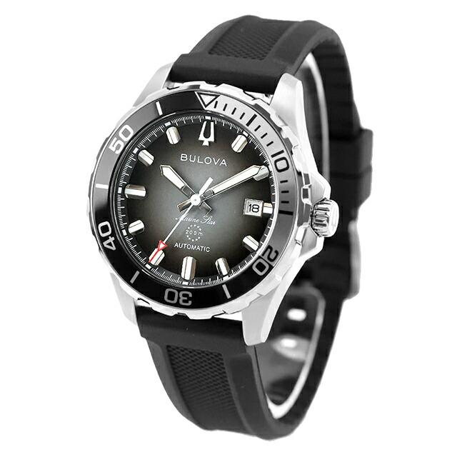 ブローバ マリンスター 自動巻き 腕時計 ブランド メンズ BULOVA 98B465 アナログ ブラックグラデーション ブラック 黒の画像