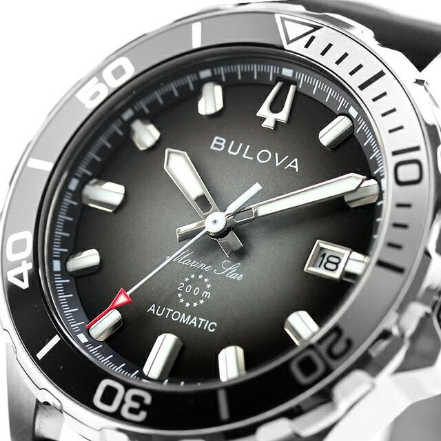 ブローバ マリンスター 自動巻き 腕時計 ブランド メンズ BULOVA 98B465 アナログ ブラックグラデーション ブラック 黒の画像