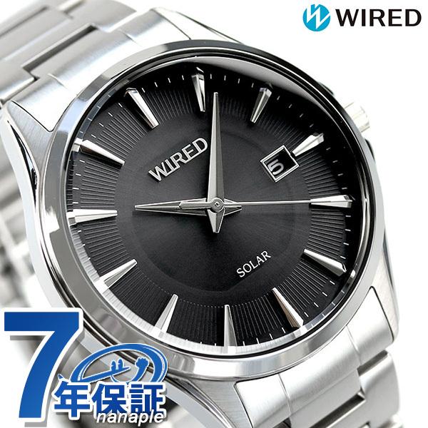 セイコー ワイアード 時計 ソーラー メンズ 腕時計 Paypayモールファッション メンズ腕時計 ワイアード Agad410 Seiko Wired ブラック