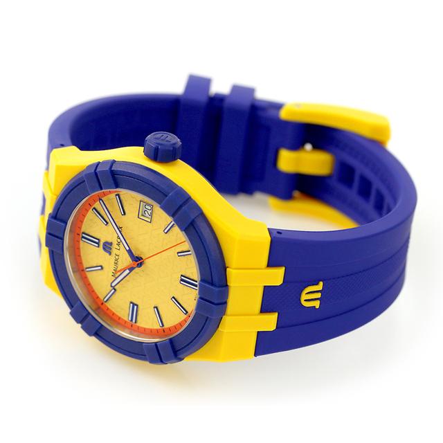 モーリスラクロア AIKON #tide FIBA 3x3 40mm 腕時計 ブランド メンズ AI2008-68YZ8-800-0 アナログ イエロー ブルー 父の日 プレゼント 実用的｜nanaple｜04