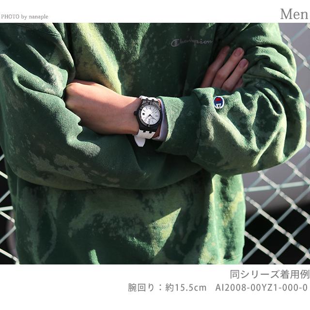 モーリスラクロア アイコン タイド クオーツ 腕時計 ブランド メンズ Aikon #tide AI2008-BBB11-300-0 アナログ シルバー ホワイト 白 スイス製の画像