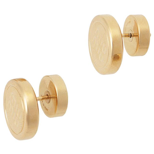 人気品✭ミュウミュウ　ピアス ゴールド MIU MIU - 新品 miumiu ミュウミュウ メタル ピアス ゴールドの