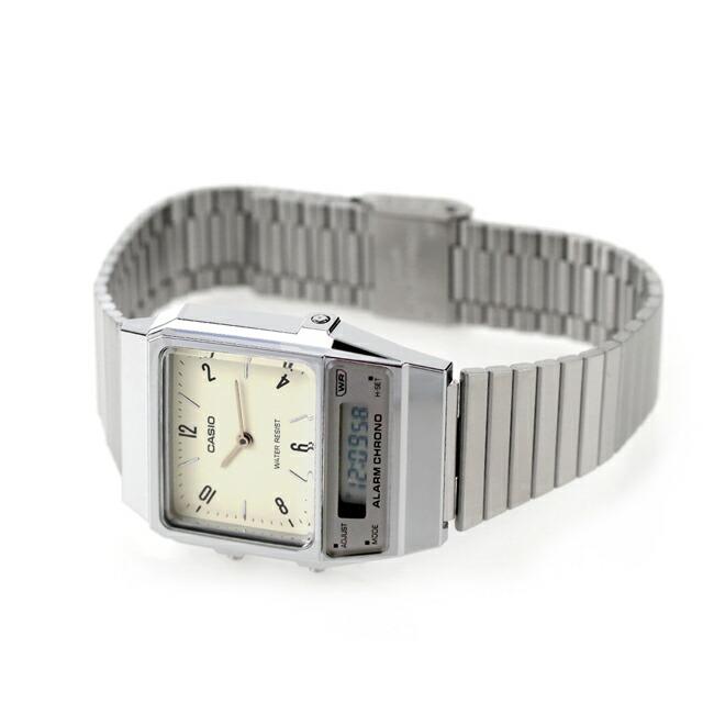 CASIO（カシオ） AQ-800E-7A2 クラシック チプカシ ユニセックス メンズ レディース 腕時計 ブランド アナデジ オフホワイト ...