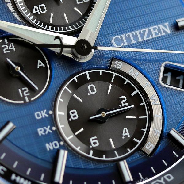 シチズン アテッサ CITIZEN エコドライブ ソーラー電波 チタン クロノグラフ AT8040-57L メンズ 腕時計 ブランド ブルー 父の日 プレゼント 実用的｜nanaple｜06