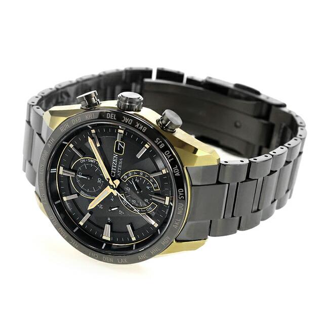 シチズン アテッサ LIGHT in BLACK Eco-Drive 50th Anniversary Edition 腕時計 メンズ チタン 数量限定 電波ソーラー CITIZEN ATTESA AT8384-58Eの画像