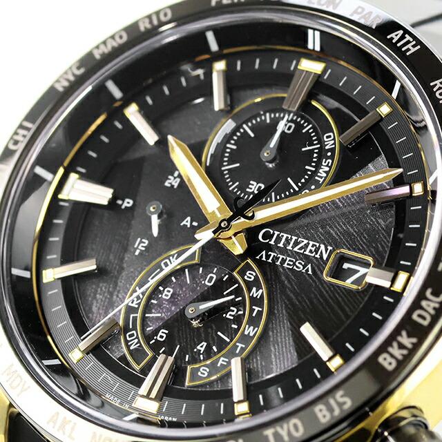 シチズン アテッサ LIGHT in BLACK Eco-Drive 50th Anniversary Edition 腕時計 メンズ チタン 数量限定 電波ソーラー CITIZEN ATTESA AT8384-58Eの画像