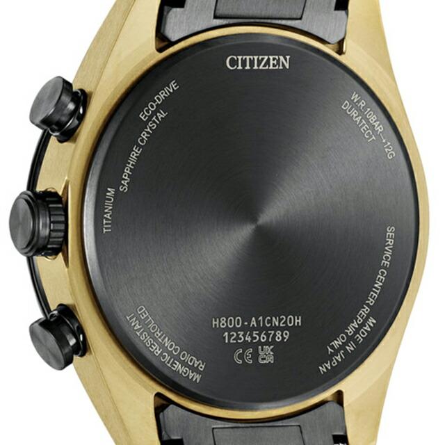 シチズン アテッサ LIGHT in BLACK Eco-Drive 50th Anniversary Edition 腕時計 メンズ チタン 数量限定 電波ソーラー CITIZEN ATTESA AT8384-58Eの画像