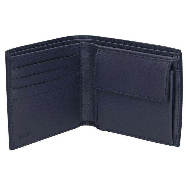Bally（バリー） 財布 メンズ ブランド 二つ折り財布 6304558 ネイビー