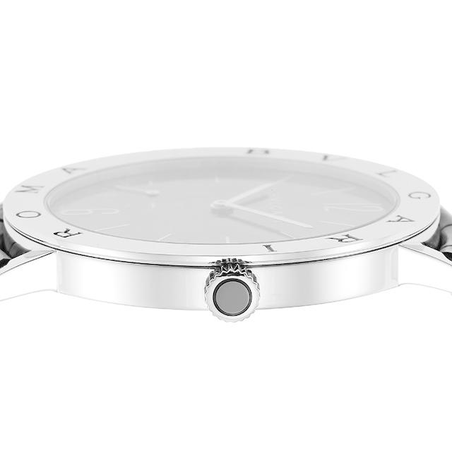 BVLGARI スイス製 時計 ホワイト/ブラック Bulgari Aluminium Watch, 40mm White Dial, 103382 | Burdeen's