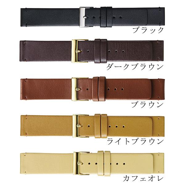 時計 ベルト 16mm 18mm カーフレザー 牛革 交換用 替えベルト 腕時計