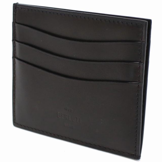 BERLUTI ブラックレザーケース Berluti ベルルッティ ブランド IDカードケース メンズ カード