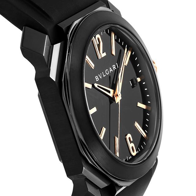 オクト ブルガリ ウルトラネロ 自動巻き 機械式 腕時計 メンズ BVLGARI