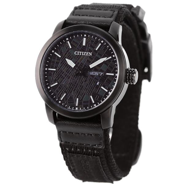 ✨美品✨ シチズン レコードレーベル CHARI＆COコラボ 限定モデル エコドライブ ソーラー メンズ 腕時計 ブランド BM8477-12E CITIZEN オールブラック 【E2446202214】(13750円)