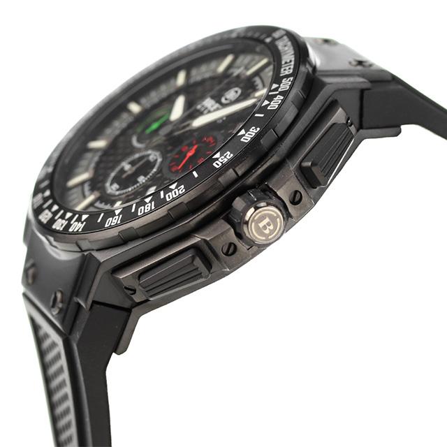 ブレラ ミラノ GRANTURISMO GT2 クオーツ 腕時計 ブランド メンズ クロノグラフ BMGTQC4503 アナログ ブラック 黒 プレゼント 実用的の画像