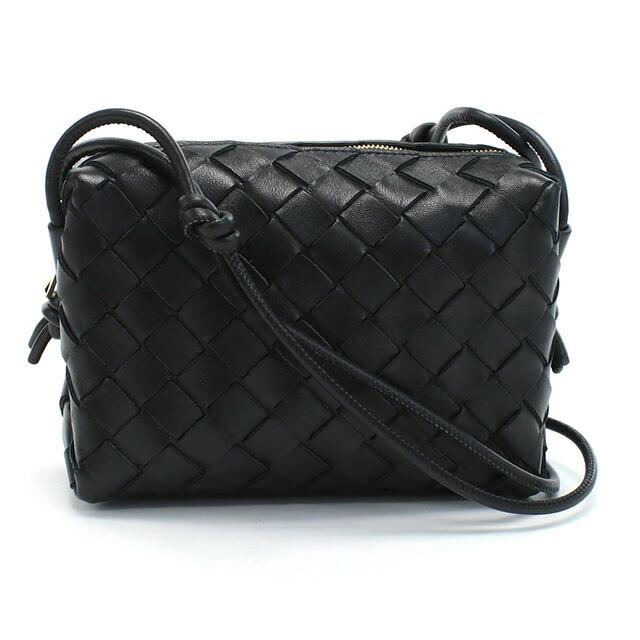 ボッテガヴェネタ ショルダーバッグ 肩掛け 斜めがけバッグ 軽量 A4 ブラック BOTTEGA VENETA（ボッテガ・ヴェネタ） 斜め掛け ショルダーバッグ
