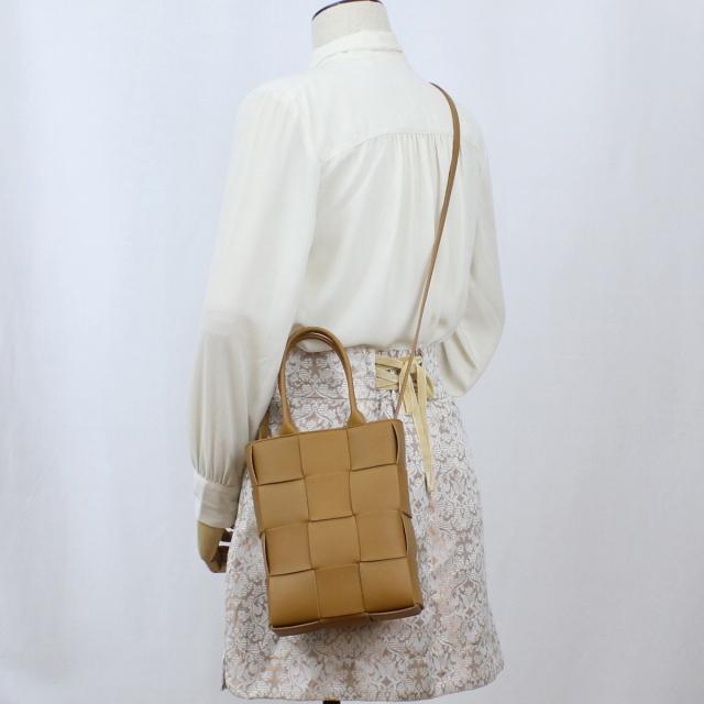 BOTTEGA VENETA ダークブラウン トートバッグ ボッテガヴェネタ BOTTEGAVENETA マルコポーロ ダークブラウン PVC