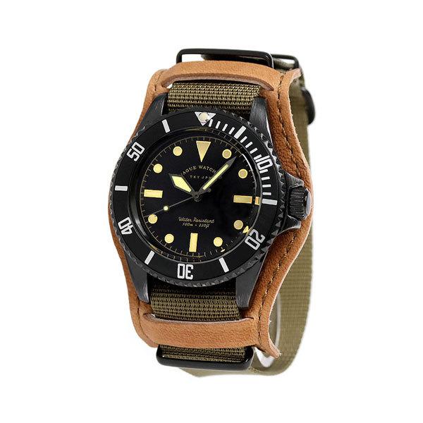 ヴァーグウォッチ ブラック サブ 40mm メンズ 腕時計 BS-L-B002 父の日 プレゼント 実用的｜nanaple｜02