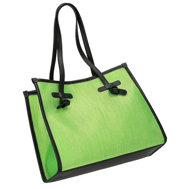 ジャンニキアリーニ トートバッグ ポーチ付き キーウィグリーン ジャンニキアリーニ トートバッグ ポーチ付き キーウィグリーン