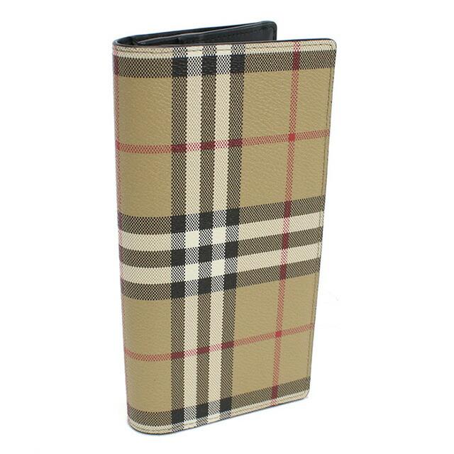 バーバリー 長財布ニ折小銭入付き メンズ ブランド BURBERRY 8084168 ARCHIVE BEIGE 財布の画像
