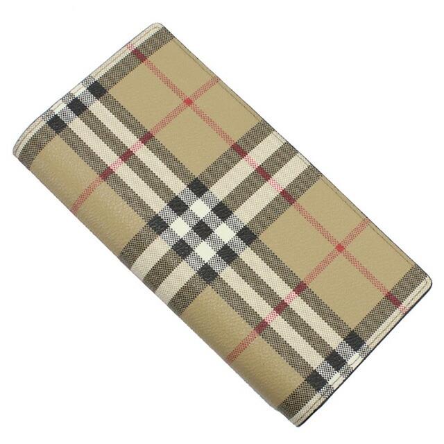 バーバリー 長財布ニ折小銭入付き メンズ ブランド BURBERRY 8084168 ARCHIVE BEIGE 財布の画像