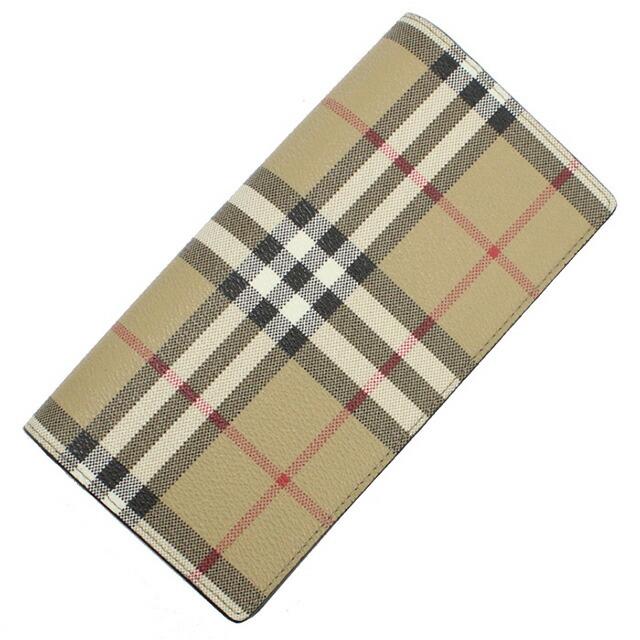 バーバリー 長財布ニ折小銭入付き メンズ ブランド BURBERRY 8084168 ARCHIVE BEIGE 財布の画像