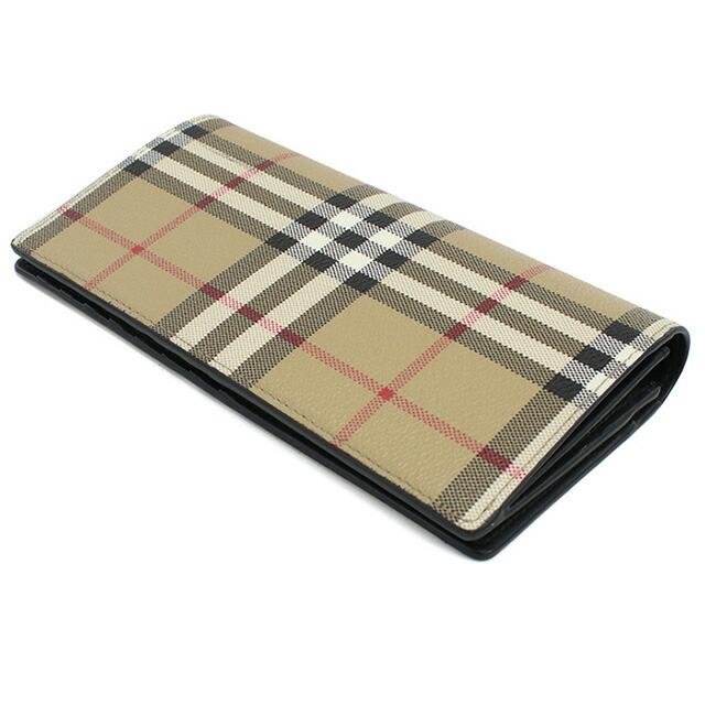 バーバリー 長財布ニ折小銭入付き メンズ ブランド BURBERRY 8084168 ARCHIVE BEIGE 財布の画像