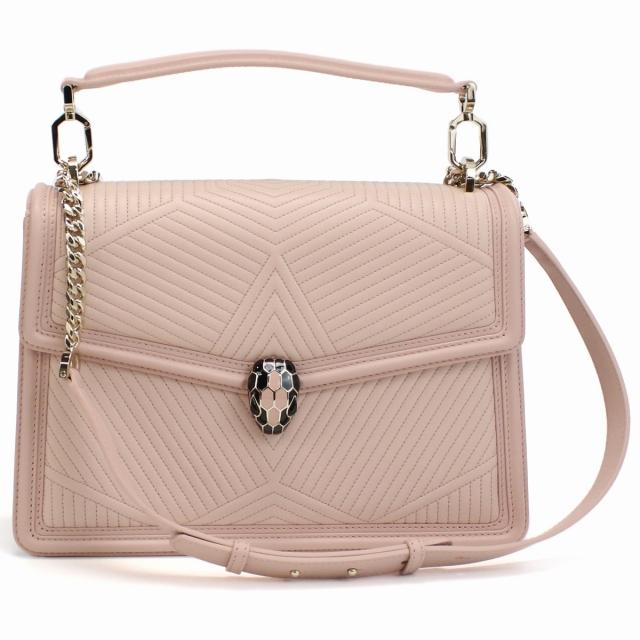 ブルガリ ショルダーバッグ ピンク ロゴマニア 美品 斜め掛け キャンバス レザー 中古 BVLGARI ファスナー ロゴ 軽い 定番 人気 女性 レディース 通勤 通学 華やか 革 薄い 薄型 お洒落 カジュアル 可愛い 総柄 高級感 BVLGARI - ブルガリ ショルダーバッグ ピンク ロゴマニア 美品 斜め