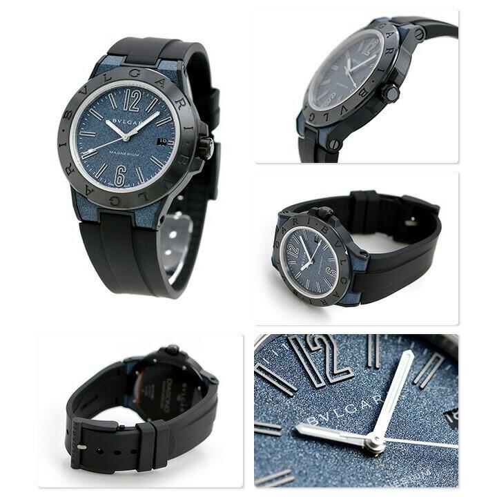 ディアゴノ ブルガリ マグネシウム 自動巻き 腕時計 ブランド メンズ