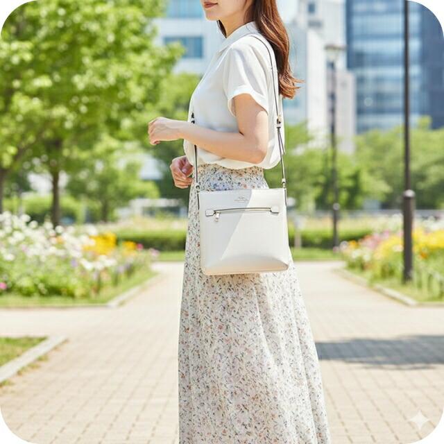 COACH コーチ ショルダーバッグ メッセンジャーバッグ レディース レザー C1556 IMCHK チョーク ホワイト 斜めがけの画像