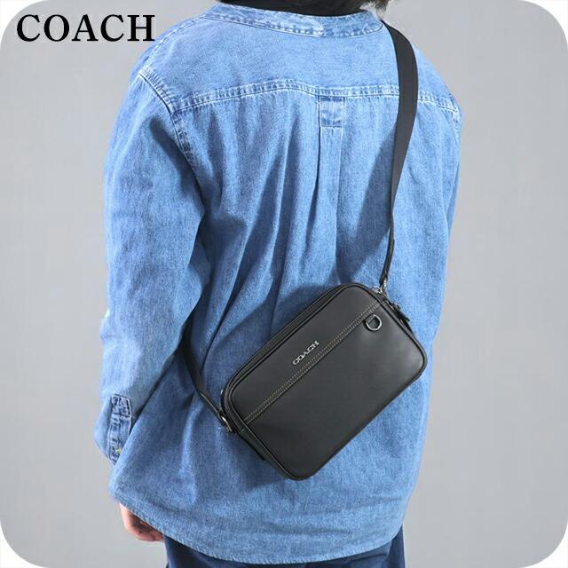 COACHコーチバッグ C4148 ブラック ショルダーバッグメンズバッグ COACH コーチ ショルダーバッグ メンズ レディース レザー