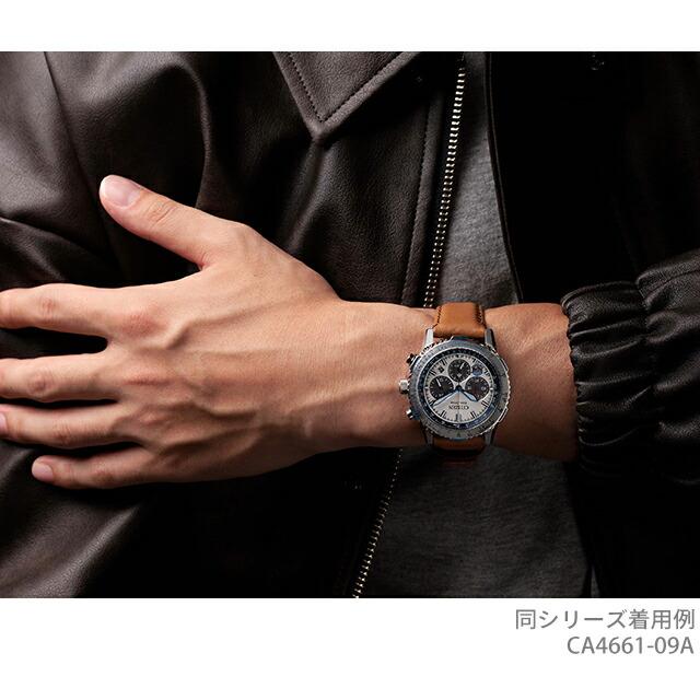 シチズン プロマスター SKYシリーズ ブルーインパルス エコドライブ 腕時計 ブランド メンズ 数量限定 クロノグラフ  CITIZEN PROMASTER CA4661-09Aの画像