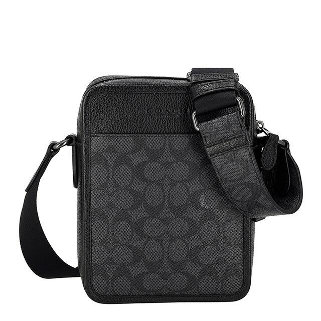 コーチ COACH ロゴ ショルダーバッグ F71968 ブラック メンズ コーチ COACH ロゴ ショルダーバッグ F71968 ブラック メンズ