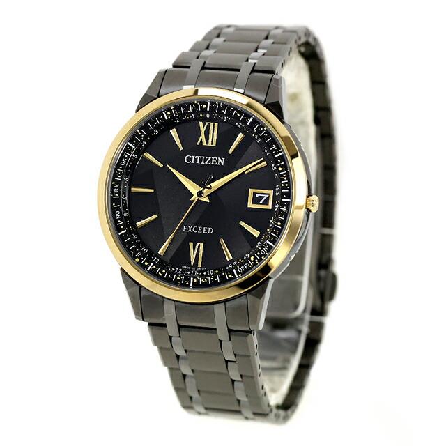 【美品】CITIZEN EXCEED エクシード H240 電波ソーラー EXCEED(CITIZEN) シチズン エクシード LIGHT in BLACK Eco-Drive 50th