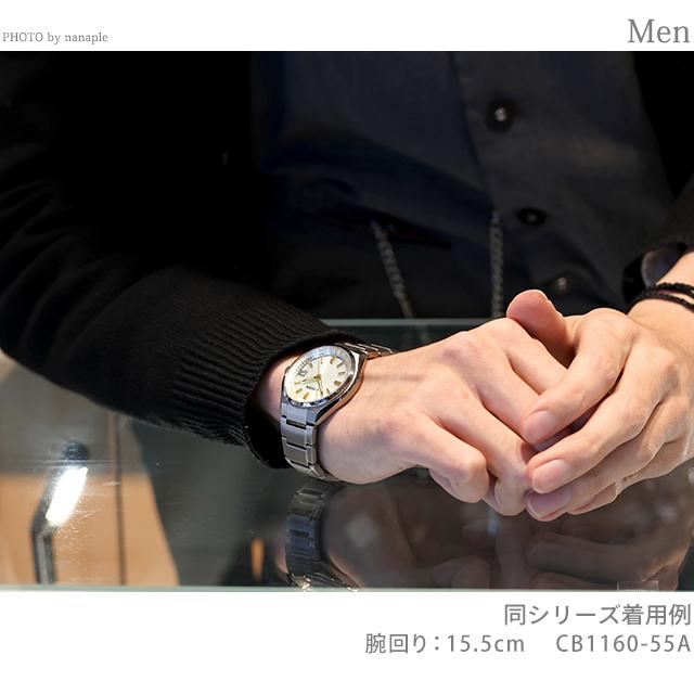 シチズン コレクション ダイレクトフライト エコドライブ電波 腕時計 ブランド メンズ チタン 電波ソーラー CITIZEN COLLECTION CB1160-55Aの画像