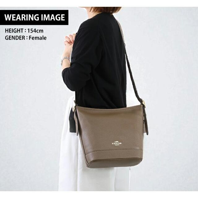 COACH コーチ ショルダーバッグ メッセンジャーバッグ レディース レザー CBH18 IMV2R ダークストーン ブラウン 斜めがけの画像