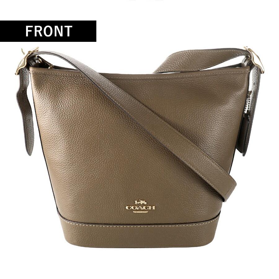 COACH コーチ ショルダーバッグ メッセンジャーバッグ レディース レザー CBH18 IMV2R ダークストーン ブラウン 斜めがけの画像