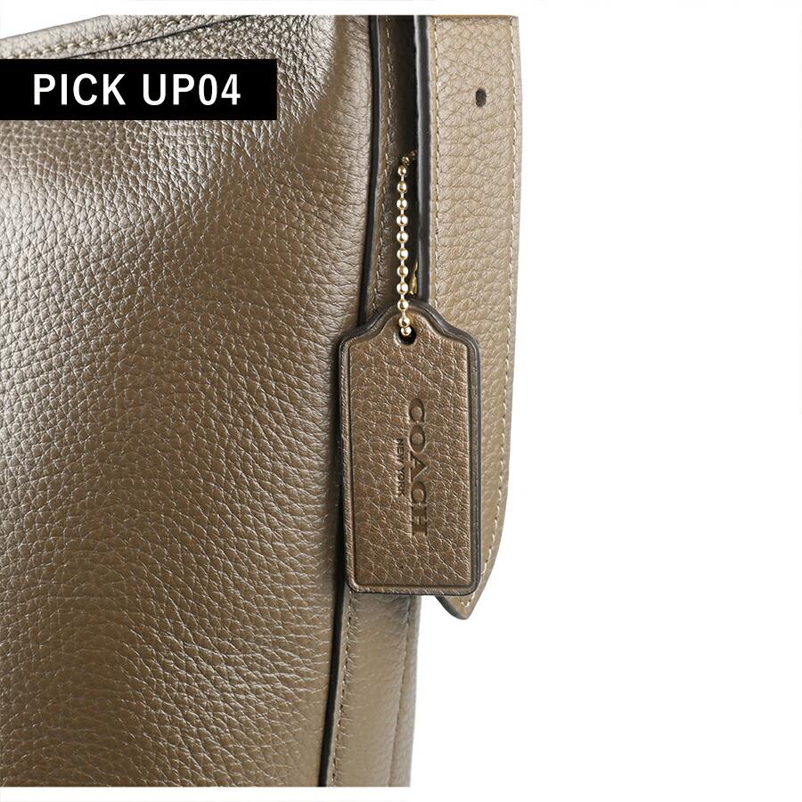 COACH コーチ ショルダーバッグ メッセンジャーバッグ レディース レザー CBH18 IMV2R ダークストーン ブラウン 斜めがけの画像