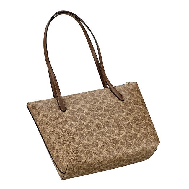 夏崩レ、片想イ。  COACHジッパー付ブラウンレザートートバッグ コーチ COACH バッグ （ブラウン） - ファッション通販 MAGASEEK