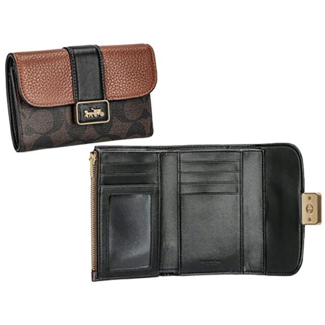 COACH（コーチ） 二つ折り財布 レディース ブランド シグネチャー