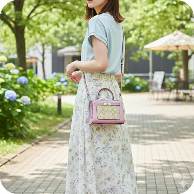 COACH コーチ F13707 2way ハンドバッグ シグネチャー キャンバス ショルダーバッグ シルバー レディース コーチ 2wayハンドバッグ シグネチャー キャンバスレザー カーキー