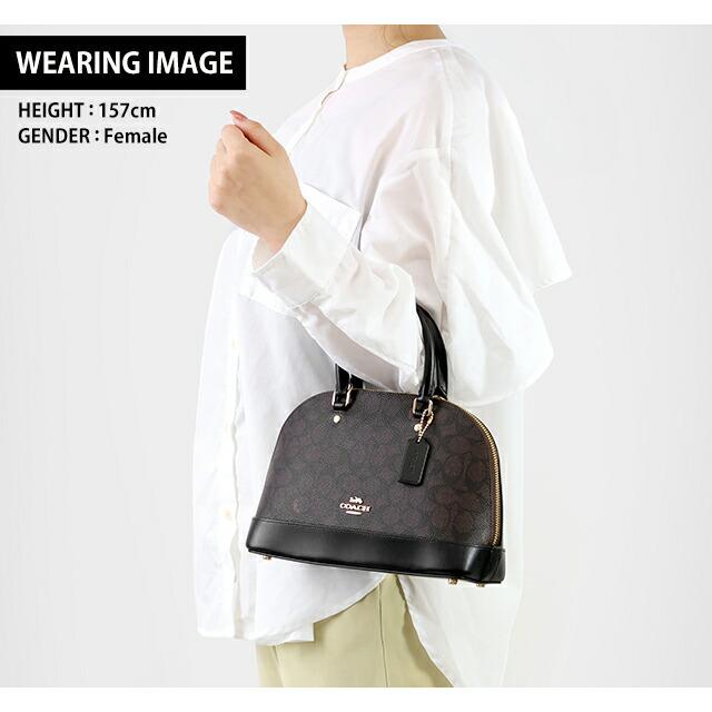 新品　COACH 2Way ミニボストンパング　シグネチャー　ダークブラウン COACH（コーチ） ショルダーバッグ レディース シグネチャー ミニ