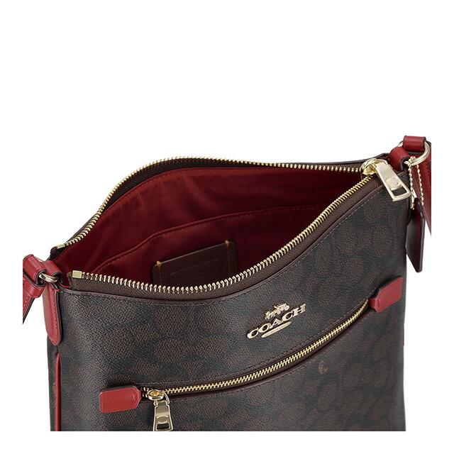 極美品✨COACH ポップアップ メッセンジャー ショルダーバッグ ワインレッド COACH（コーチ） ポシェット ショルダーバッグ ノアポップアップ